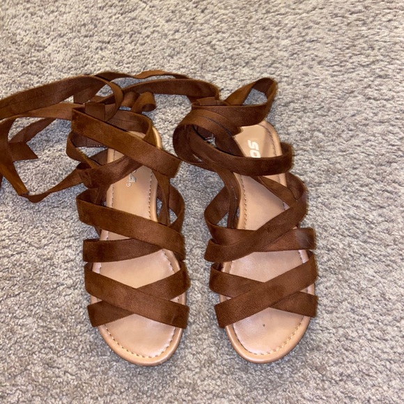 Soda Shoes - Soda Lace Up Sandals